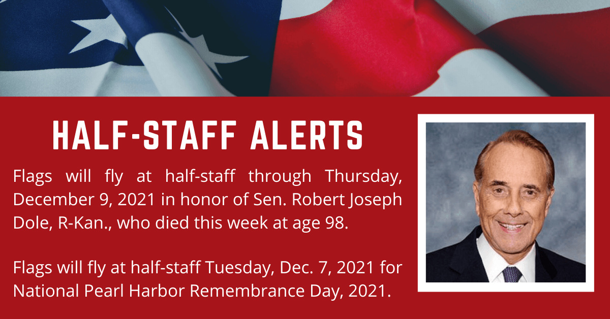 Dole half staff alert (4)