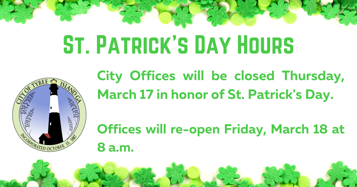 St Patricks Day Closure 2022