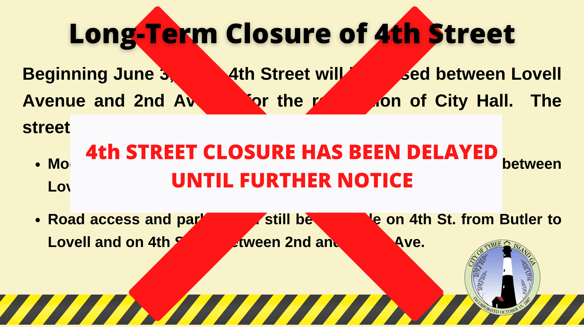 4th street closure delay
