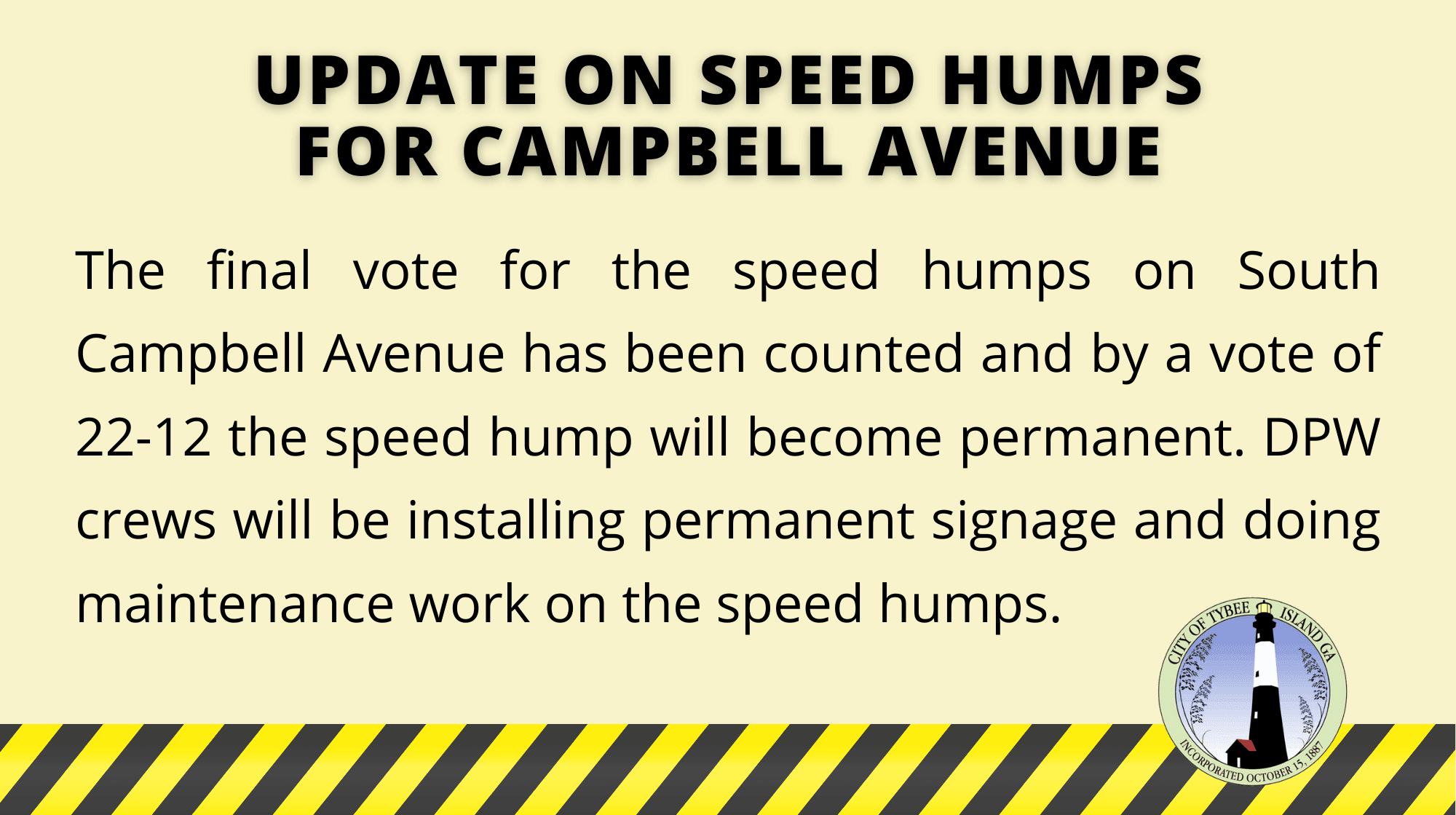 campbell speed hump update