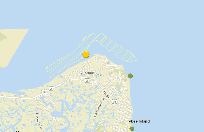 Polk St area cross-over and beach